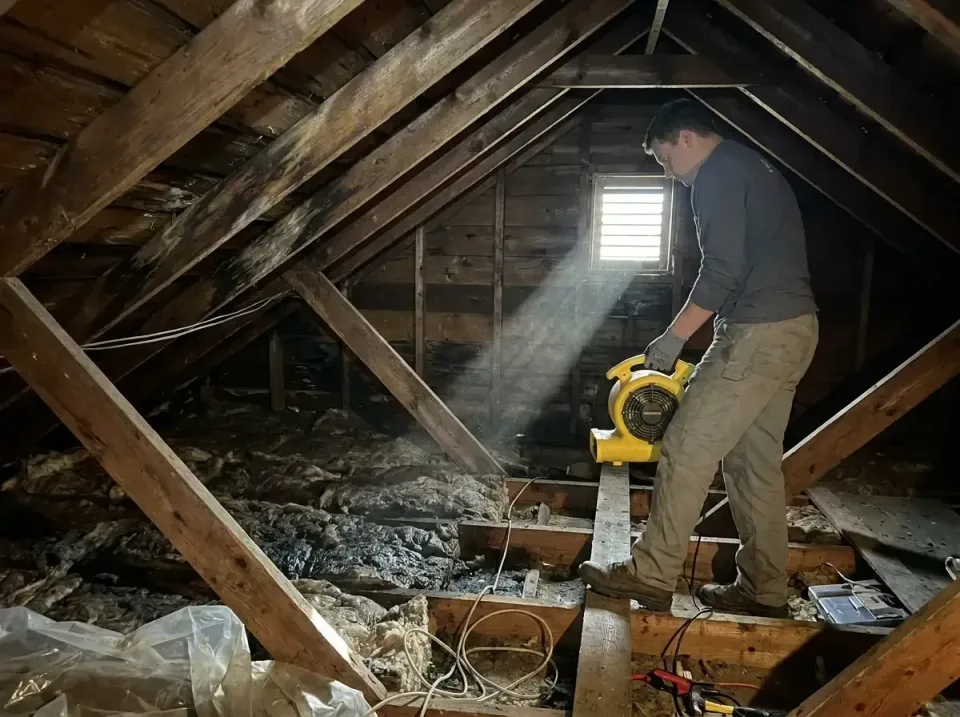 attic-water-damage-drying-proc-007 — frequently asked questions, Emergency Water Extraction & 24/7 Flood Response in Woodvil…
